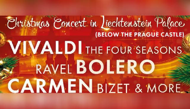 Concierto de Navidad en el Palacio de Liechtenstein bajo el Castillo de Praga